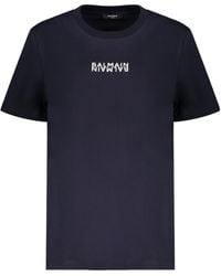 Balmain - Logo Print T-Shirt - Lyst