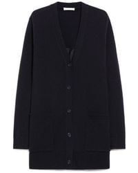 Max Mara - Villar V-Neck Long-Sleeved Cardigan - Lyst