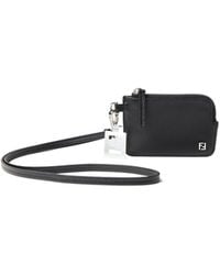 Fendi - Full-Grain Leather Card Holder - Lyst