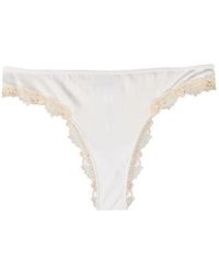 La Perla - Embroidered Trim Scalloped Edge Thong - Lyst