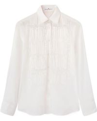 Ermanno Scervino - Lace Detailed Button-Up Shirt - Lyst