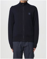 BOSS - Kanozip Zip-Up High-Neck Cardigan - Lyst