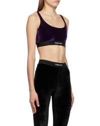 Tom Ford - Logo Low Round Neck Bra - Lyst