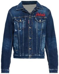 DSquared² - Rebels Vintage Denim Jacket - Lyst