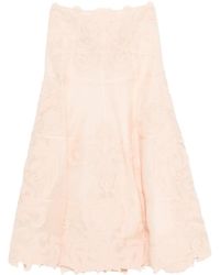Zimmermann - Floral Pattern Midi Skirt - Lyst