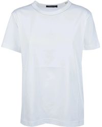 Fabiana Filippi - Filo Diamante Detailed Short Sleeved Basic T-Shirt - Lyst