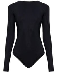 MM6 by Maison Margiela - Long Sleeve Bodysuit Top - Lyst