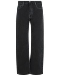Off-White c/o Virgil Abloh - Logo Patch Straight Leg Jeans - Lyst