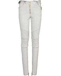 Balmain - Slim-Fit Ribbed Jeans - Lyst