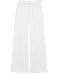 Anine Bing - Wyatt Raw-Cut Denim Jeans - Lyst