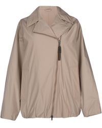 Brunello Cucinelli - Long-Sleeved Off-Centre Zipped Padded Jacket - Lyst