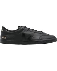 Veja - Volley Signature Lace-Up Sneakers - Lyst