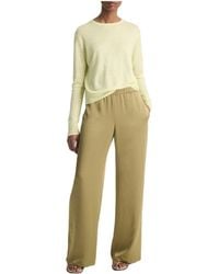 Vince - Satin-Finish Straight Trousers - Lyst