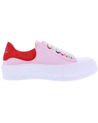 McQueen - Color-Blocked Low-Top Sneakers - Lyst