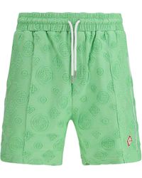 CASABLANCA - Monogram Jacquard Drawstring Shorts - Lyst