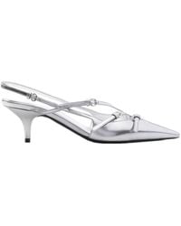 Miu Miu - 55Mm Leather Buckle Pumps - Lyst