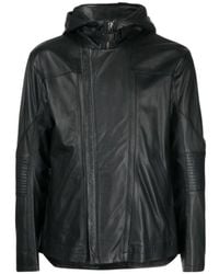 Helmut Lang - Photograph-Print Leather Jacket - Lyst