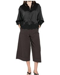 Ermanno Scervino - Lace-Trimmed Satin Shirt - Lyst