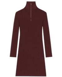Courreges - Courrèges Zipped Mockneck Dress - Lyst