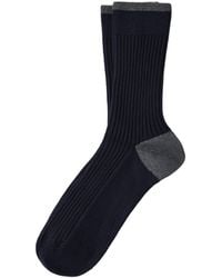 Brunello Cucinelli - Ribbed Long Socks - Lyst