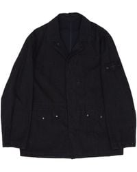 Stone Island - Jacket Logo Patch Long-Sleeved Jacket - Lyst