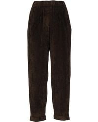 Peserico - Corduroy Turned Up Hem Trousers - Lyst