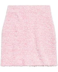 Balenciaga - Tweed Mini Skirt - Lyst