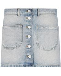 Courreges - Courrèges Multiflex Denim Mini Skirt - Lyst