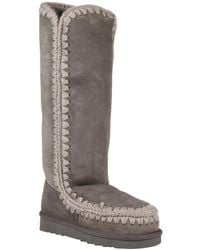 Mou - Splicing Design Knee-Length Boots - Lyst