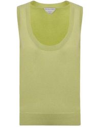 Bottega Veneta - Scoop Neck Knitted Top - Lyst