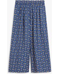 Weekend by Maxmara - All-Over Patterned Wide Leg Pants - Lyst