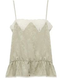 Chloé - Chloé Lace Spaghetti Strap Top - Lyst