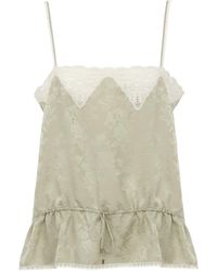 Chloé - Chloé Lace Spaghetti Strap Top - Lyst