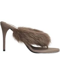 Alaïa - Round Toe High Heel Sandals - Lyst
