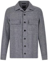 ZEGNA - Crossover Button-Front Overshirt - Lyst