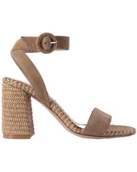 Gianvito Rossi - Thick Heel Rafite High-Heeled Sandals - Lyst