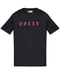 Bally - Logo Printed Crewneck T-Shirt - Lyst