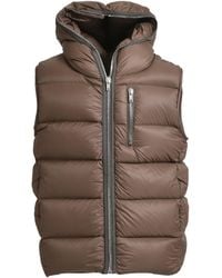 Rick Owens - Sealed Hooded Down Gilet - Lyst