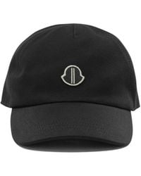 Moncler - Moncler Rick Owens Logo Embroidered Baseball Cap - Lyst