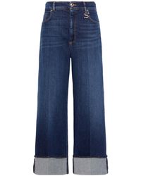 Sportmax - Dufo Turn-Up Wide-Leg Jeans - Lyst