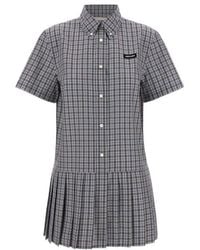 Miu Miu - Pleated Dress - Lyst