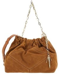 Ba&sh - Ruched Chain Strap Shoulder Bag - Lyst