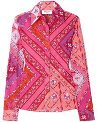 PUCCI - Printed Cotton-Muslin Shirt - Lyst