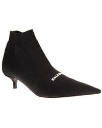 Balenciaga - Knitted Ankle Boots - Lyst