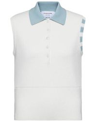 Thom Browne - Sleeveless Polo Shirt - Lyst