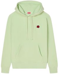 KENZO - Boke Flower Patch Drawstring Hoodie - Lyst