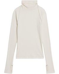 Helmut Lang - Ribbed Turtleneck T-Shirt - Lyst