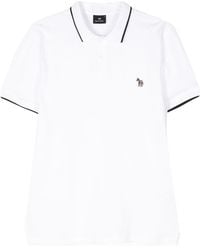 Paul Smith - Ps Paul Smith Logo-Appliqué Short-Sleeved Polo Shirt - Lyst