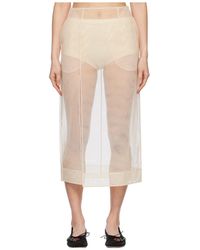 Simone Rocha - Sheer Slit Pencil Skirt - Lyst