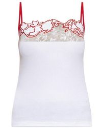 DIESEL - T Edna Lace Trim Top - Lyst